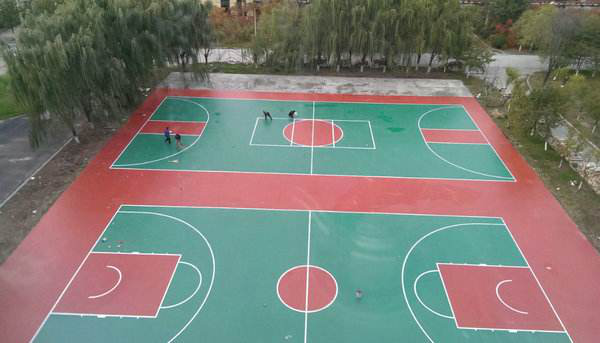 硅PU篮球场
